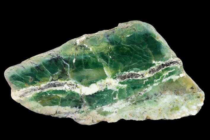 Polished Green-White Opal Slab - Western Australia #132924